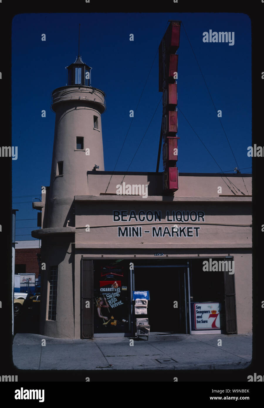 Beacon Liquors, West Los Angeles, California Stock Photo