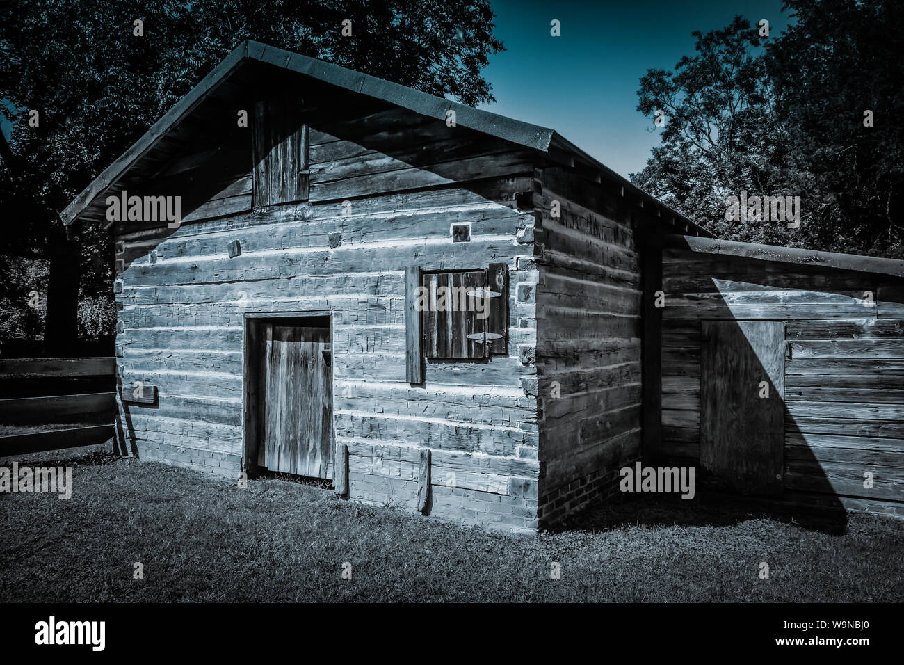 A Hand Constructed Cow Barn With Hand Hewn Logs Designed By Noble