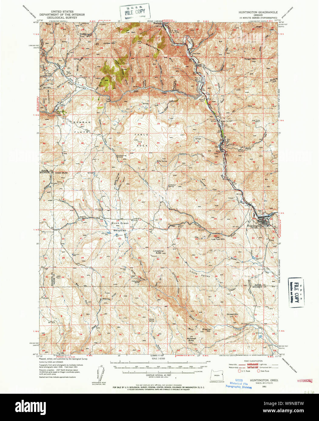 Map of huntington oregon hires stock photography and images Alamy