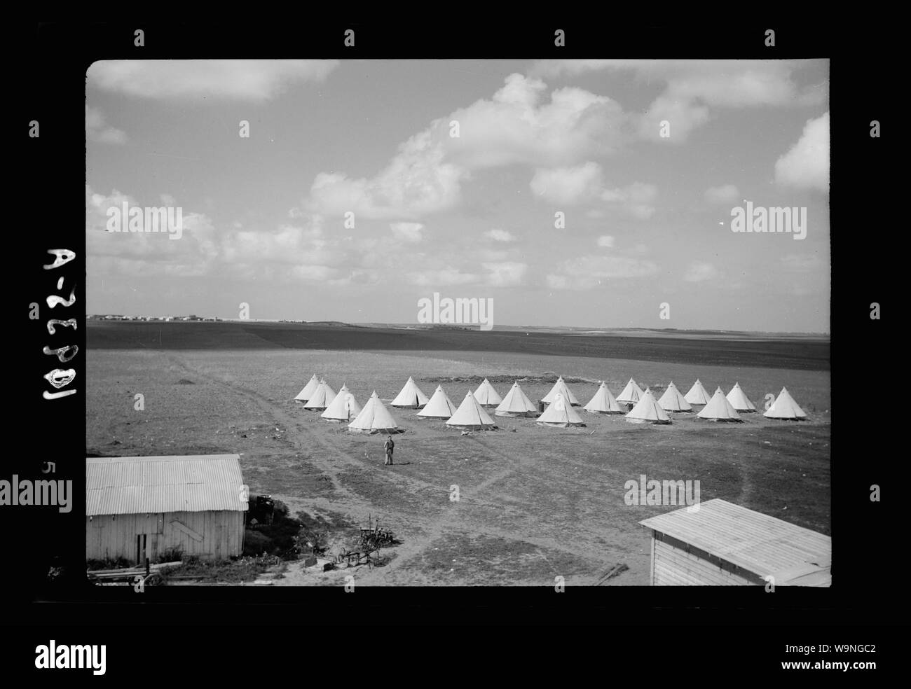 Beginning of a Jewish settlement at Qastina, Feb. 26, 1940 Stock Photo
