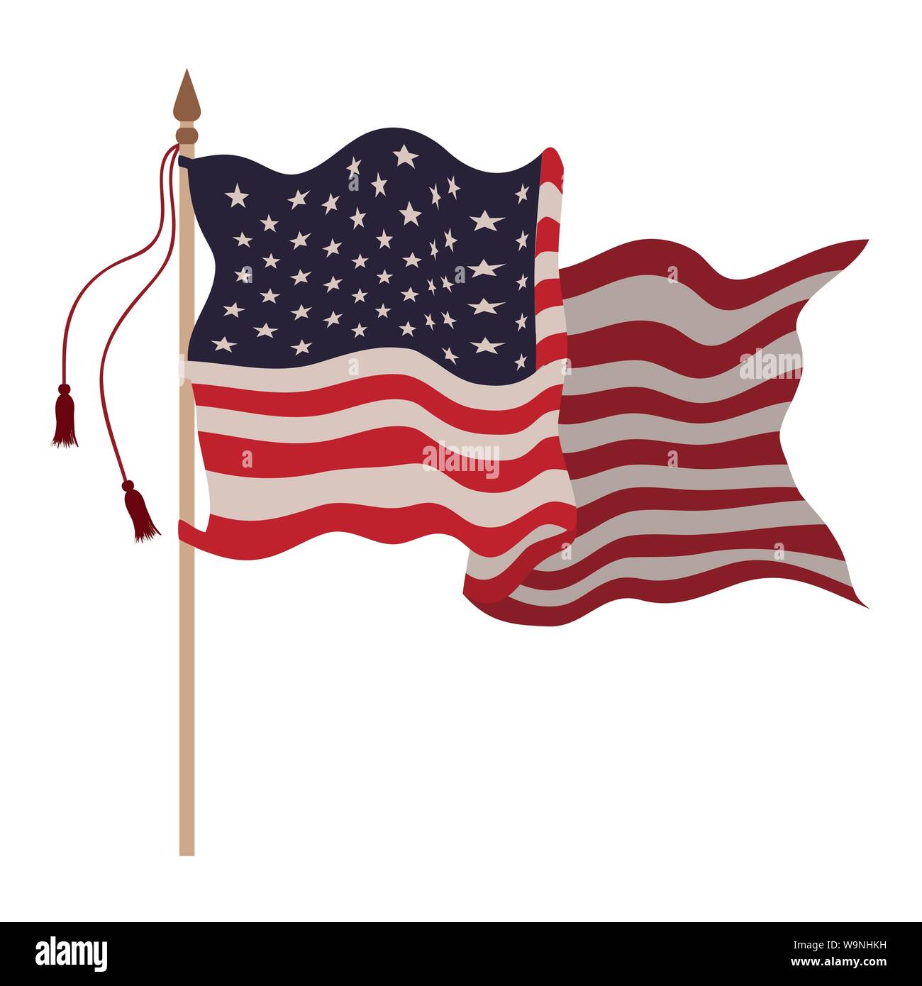 united states flag isolated icon Stock Vector Image & Art - Alamy