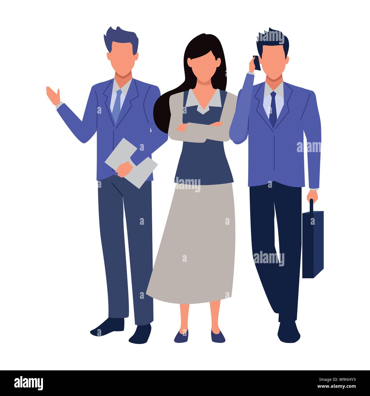 Executive business workers with tools Stock Vector Image & Art - Alamy