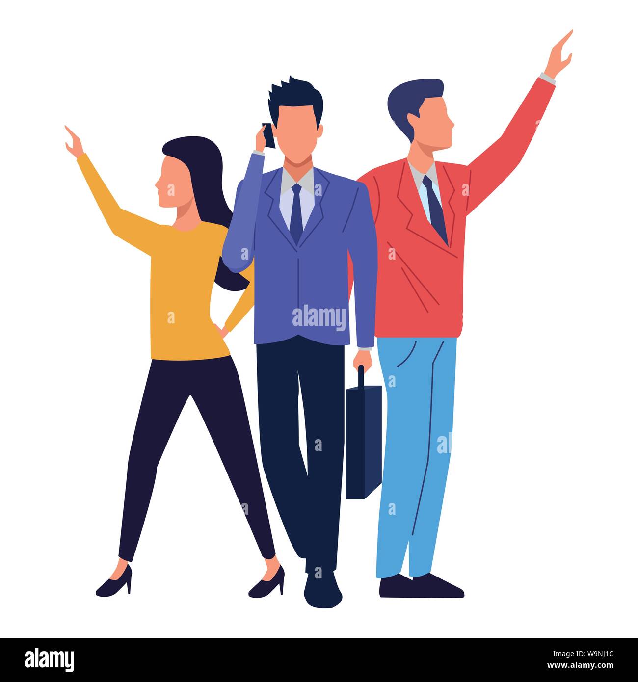 Executive business workers with tools Stock Vector Image & Art - Alamy
