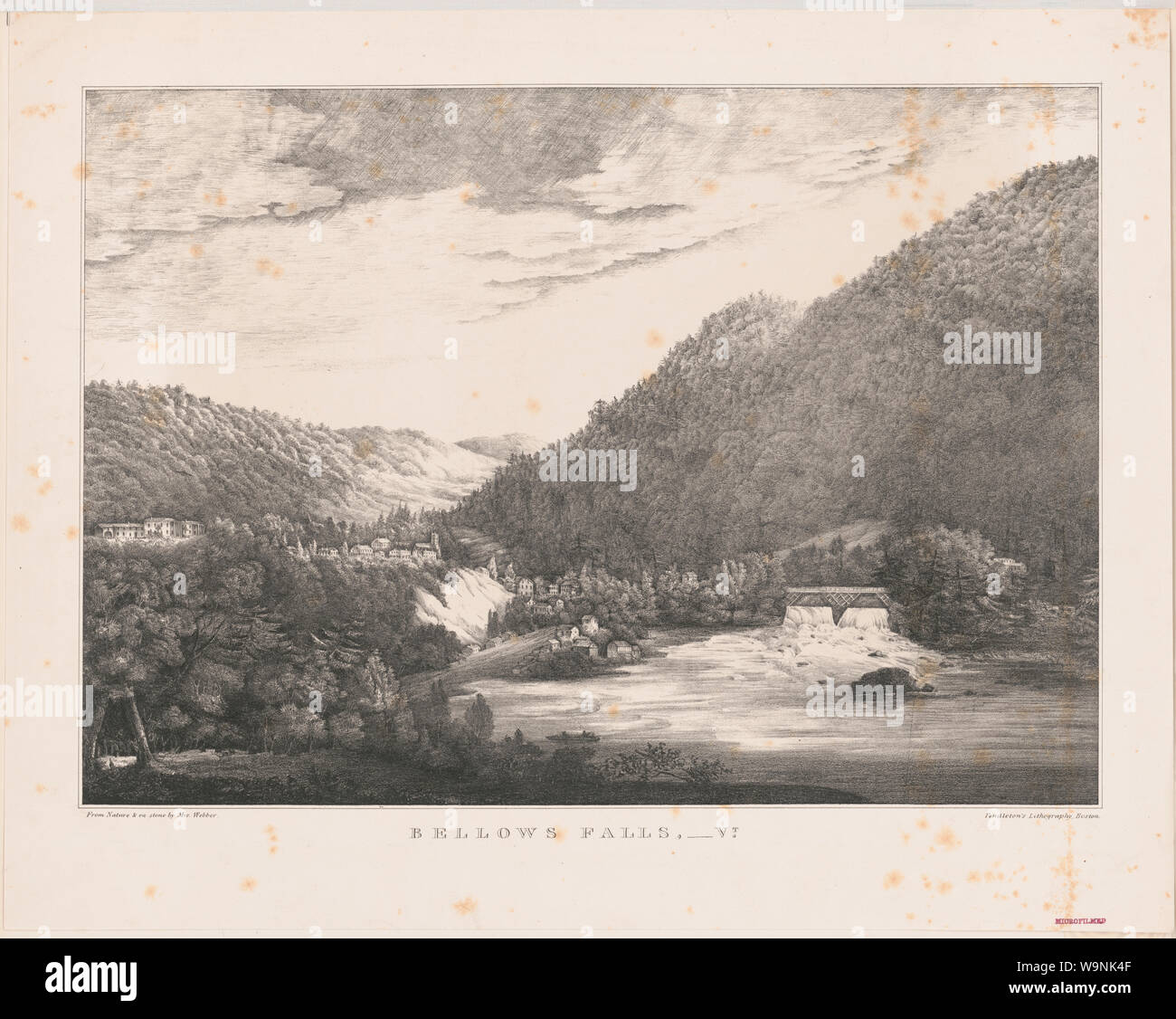 Bellows Falls, Vt Stock Photo Alamy