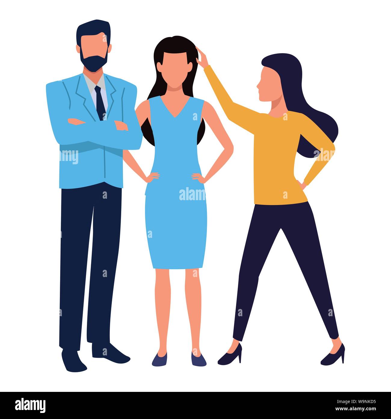 Executive business workers with tools Stock Vector Image & Art - Alamy