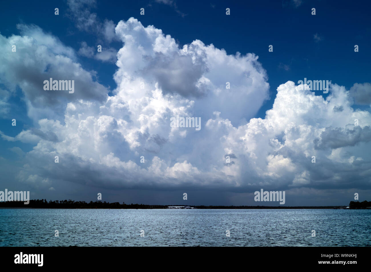 View of Wolf Bay from the Coastal Arts Center in Orange Beach, Alabama, USA. Stock Photo