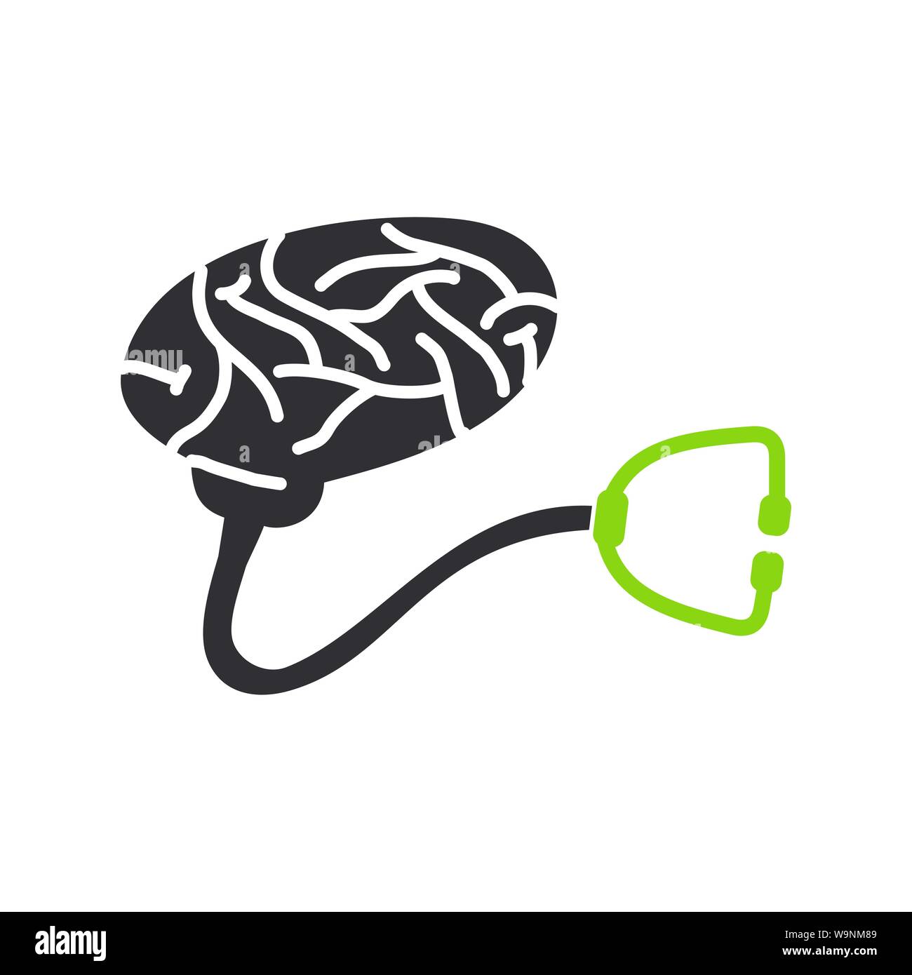 Brain Logo Template Think Idea Concept Brainstorm Power Thinking Icon Stock Vector Image Art Alamy