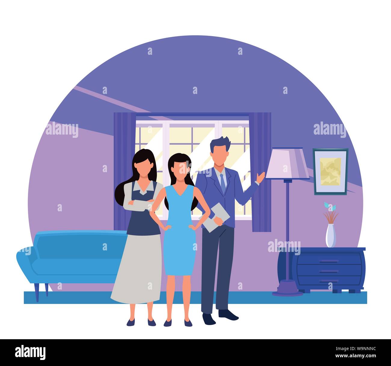 Executive business workers with tools Stock Vector Image & Art - Alamy