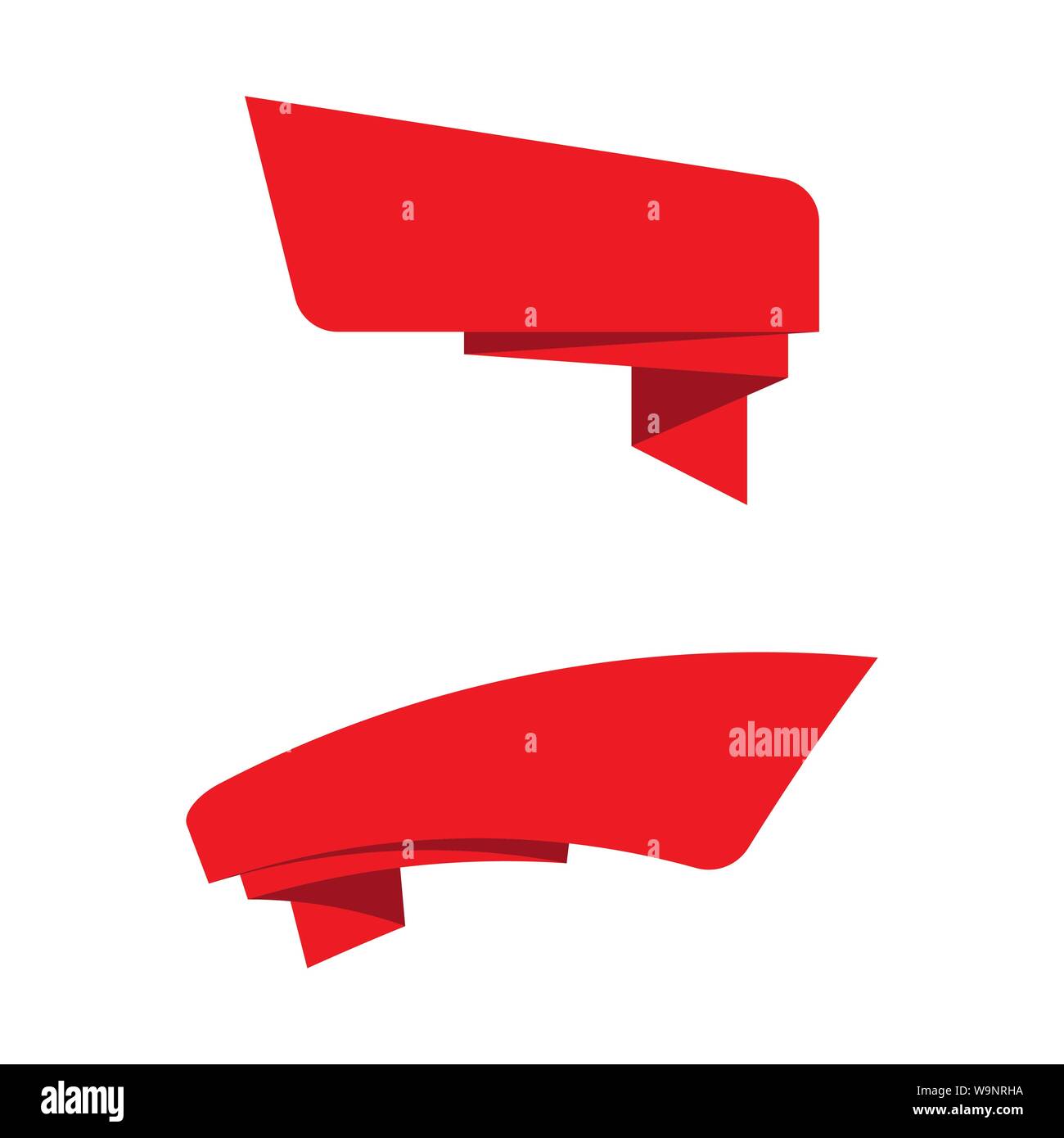 Ribbon banner Vector illustration design template Stock Vector Image ...
