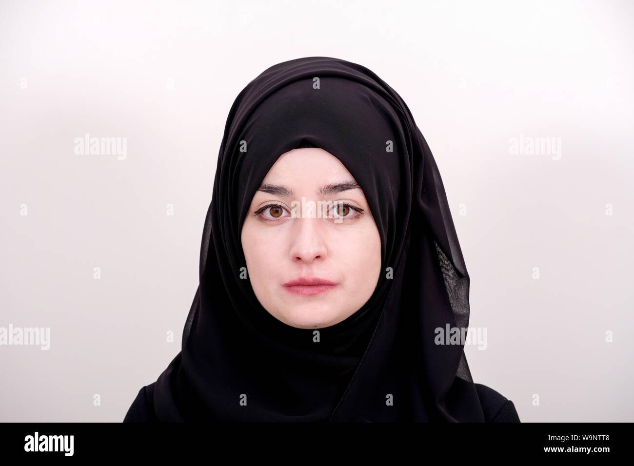 Portrait of hijab muslim woman Stock Photo