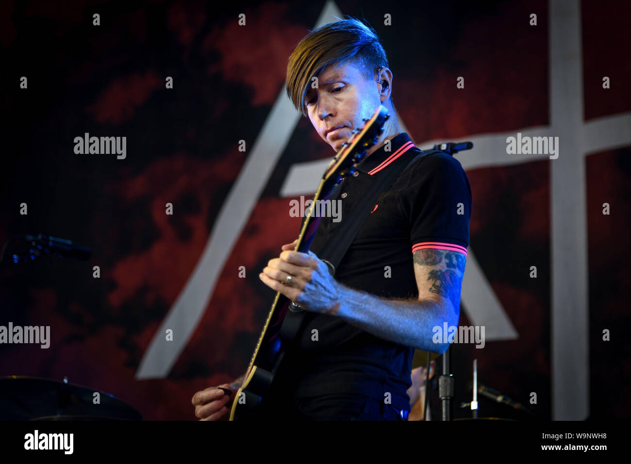 August 13, 2019, Toronto, Ontario, Canada: Jade Puget of A Fire Inside (also initialized as AFI) performing at a sold out show at in Toronto. (Credit Image: © Angel Marchini/ZUMA Wire) Stock Photo