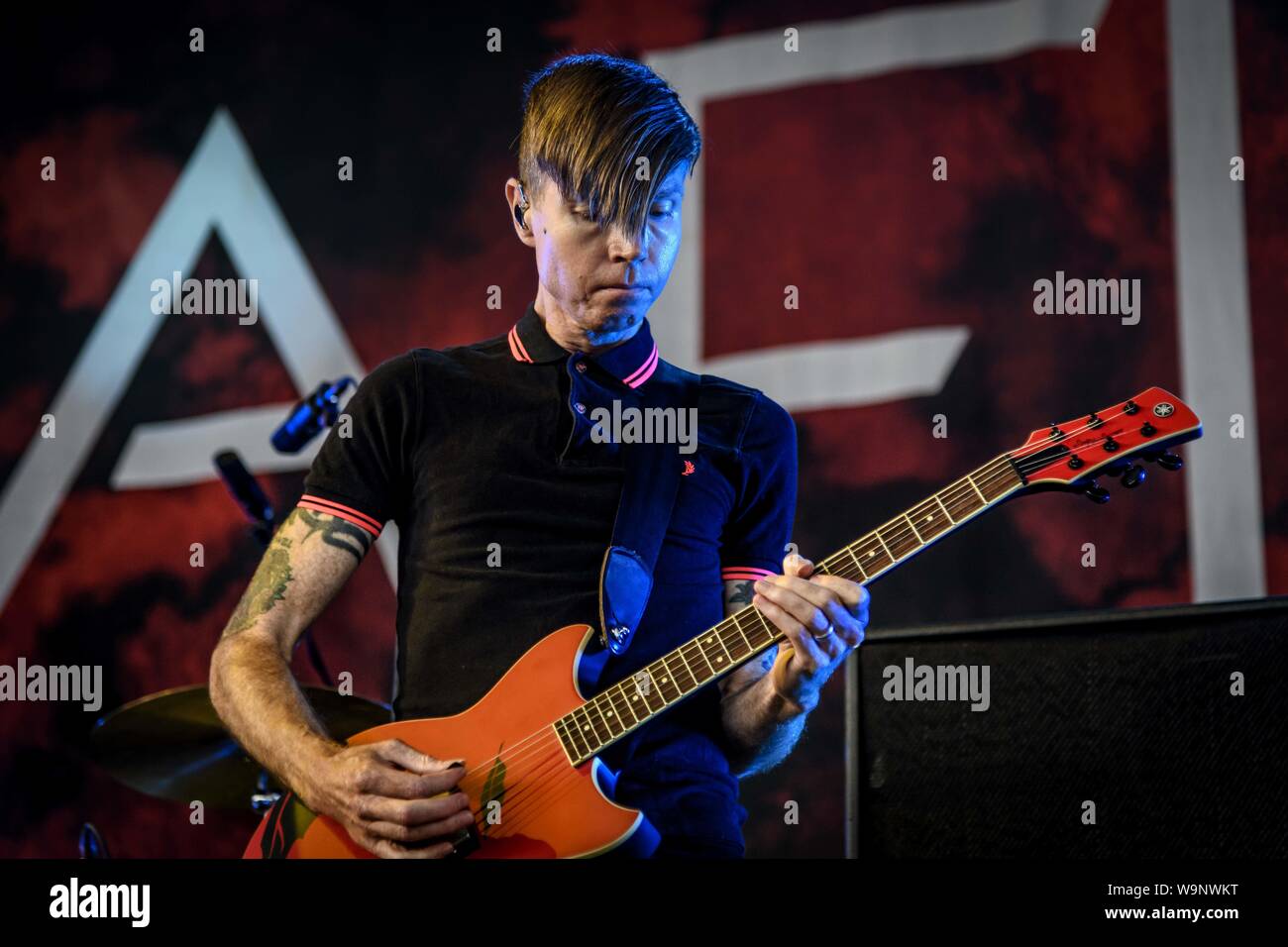 August 13, 2019, Toronto, Ontario, Canada: Jade Puget of A Fire Inside (also initialized as AFI) performing at a sold out show at in Toronto. (Credit Image: © Angel Marchini/ZUMA Wire) Stock Photo