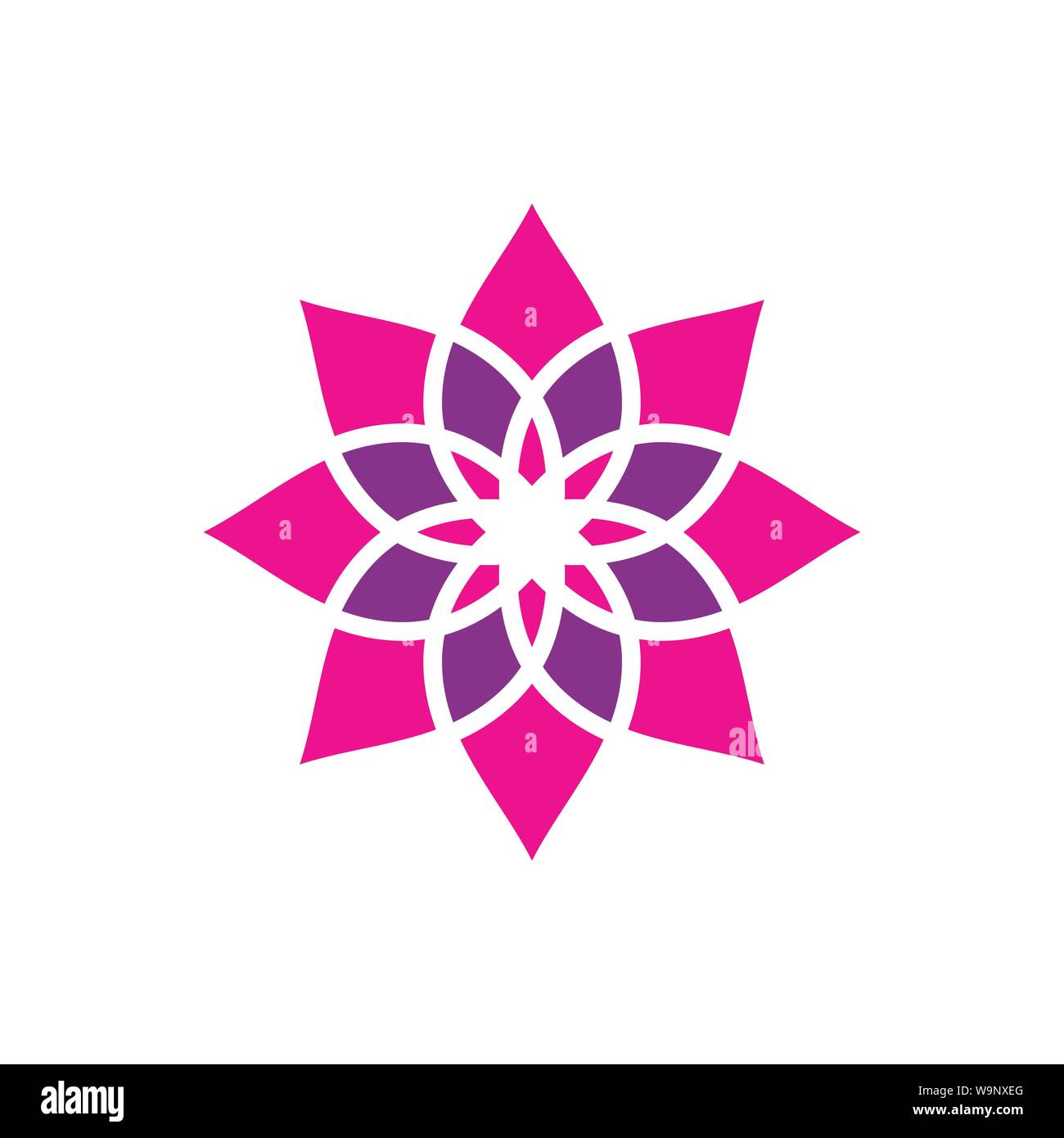 beauty flower vector icon design template W9NXEG