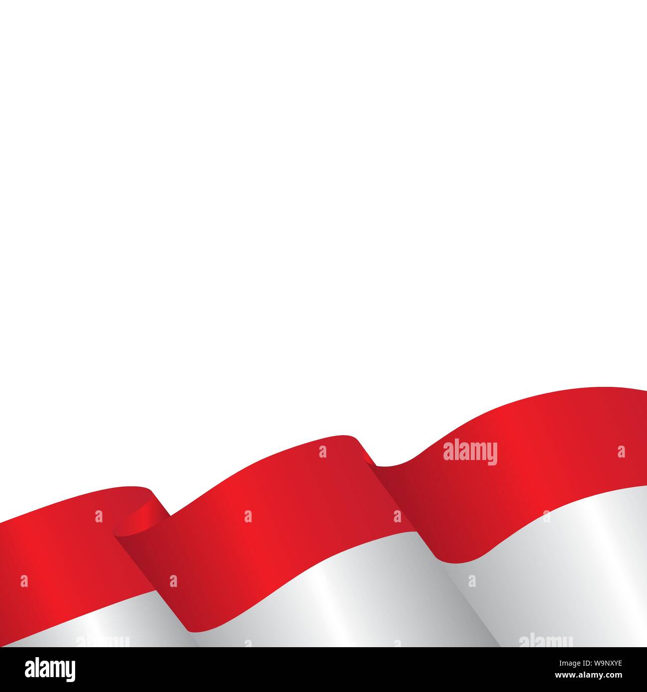 indonesia flag vector illustration design template Stock Vector