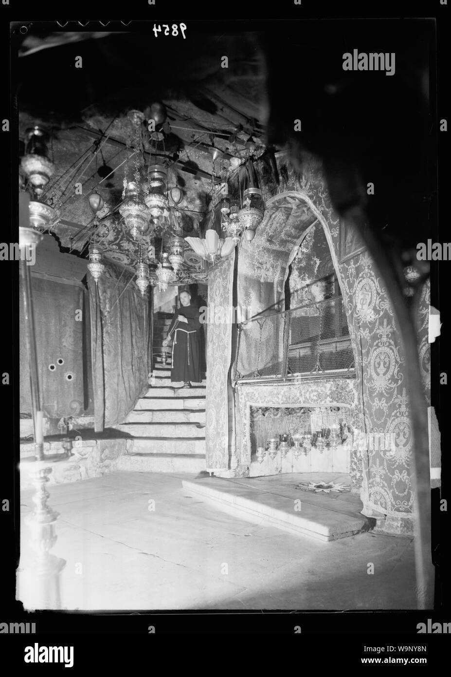 Grotto of the nativity Black and White Stock Photos & Images - Alamy