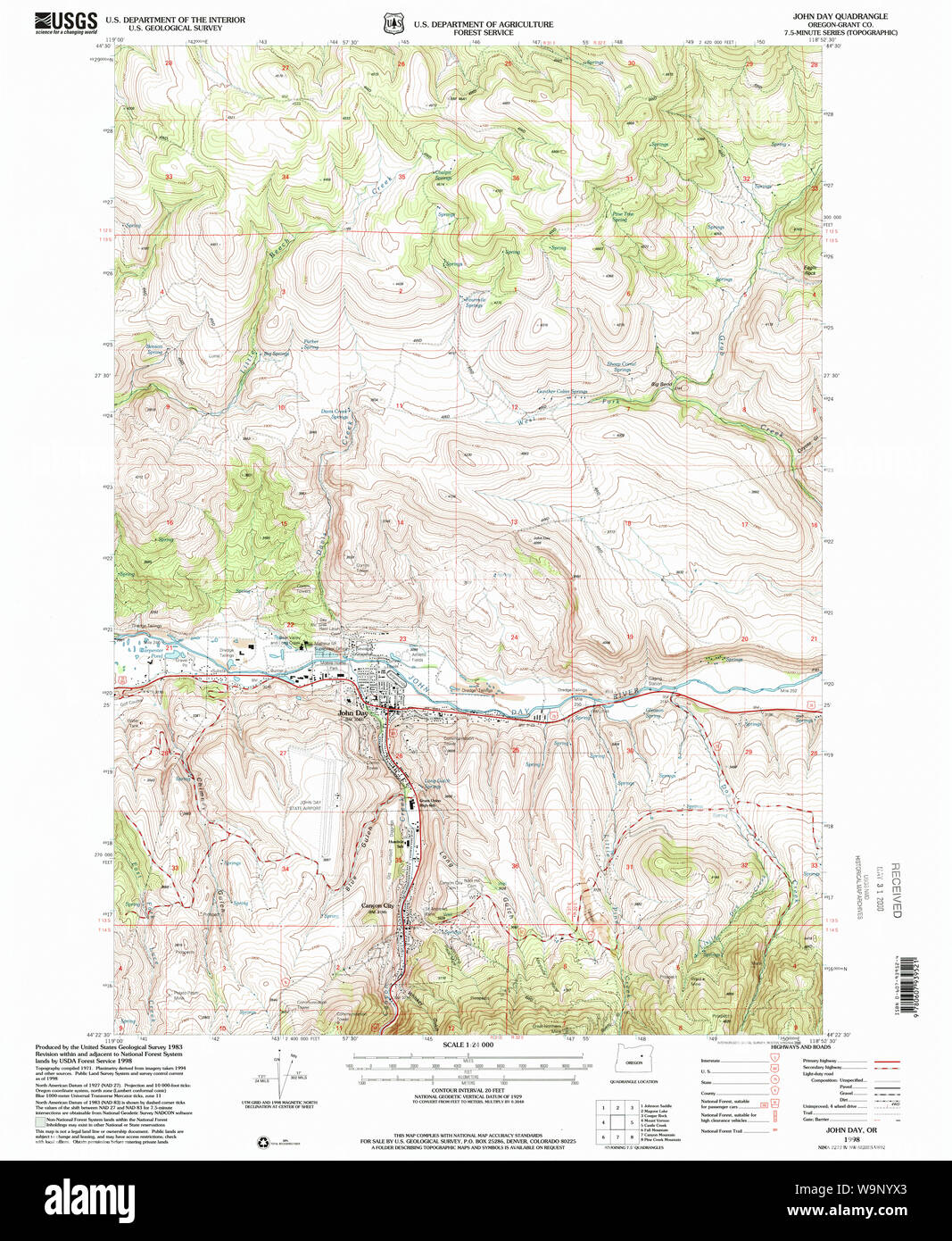 John day oregon historical Cut Out Stock Images & Pictures Alamy