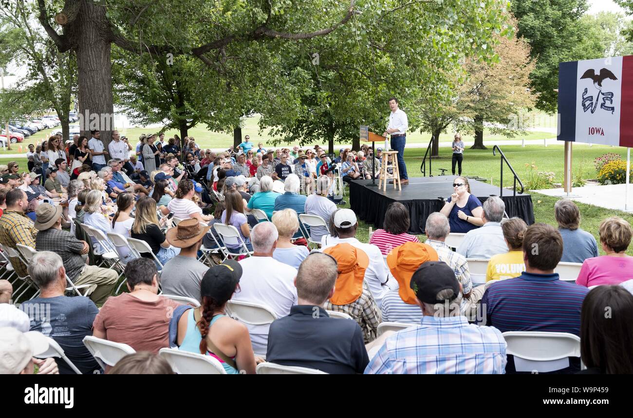 Tipton, IA, USA. 14th Aug, 2019. South Bend, Indiana Mayor PETE