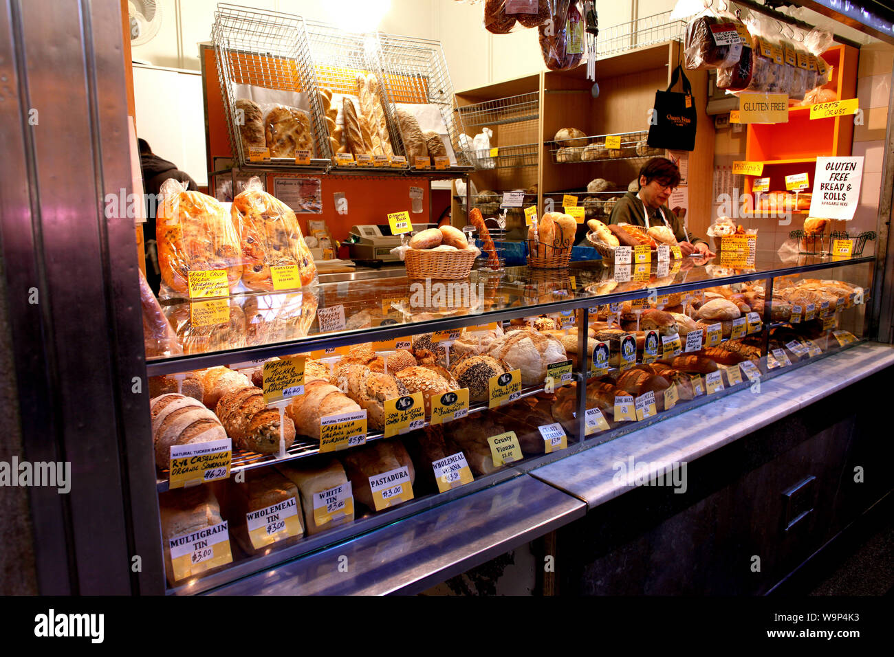 Bakery at Victoria Market, Melbourne, Australia Stock Photo Alamy