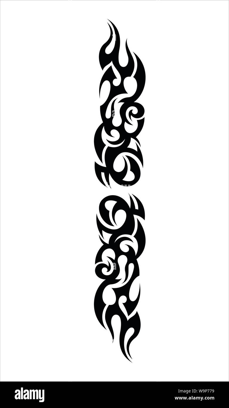 Polynesian Tribal Arm Band  Capricorn Symbol With Flower HD Png Download   599x5994430294  PngFind