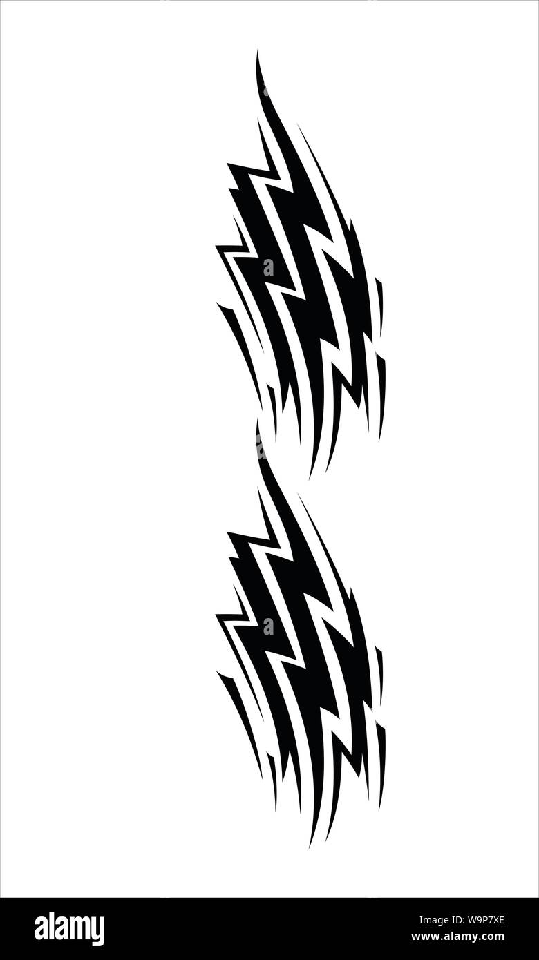 Lightning Tribal Tattoo