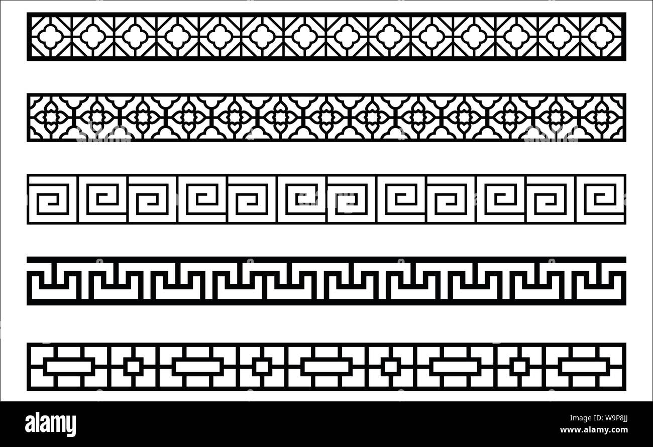 Vector Ornament Edges For Interior Design Frames And Other