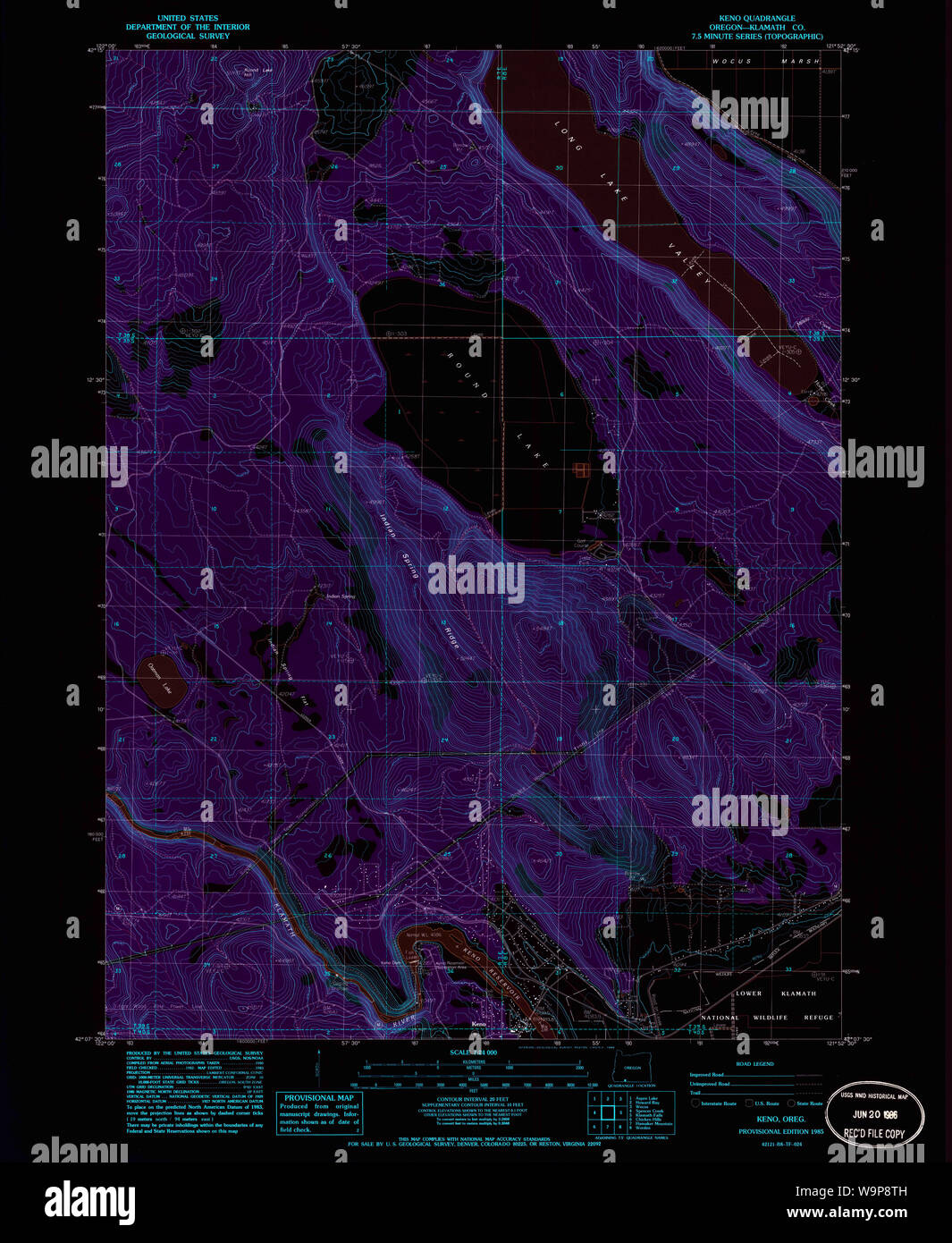 Map of keno oregon hi-res stock photography and images - Alamy