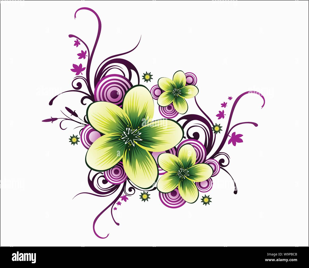 vector floral ornament background Stock Vector Image & Art Alamy