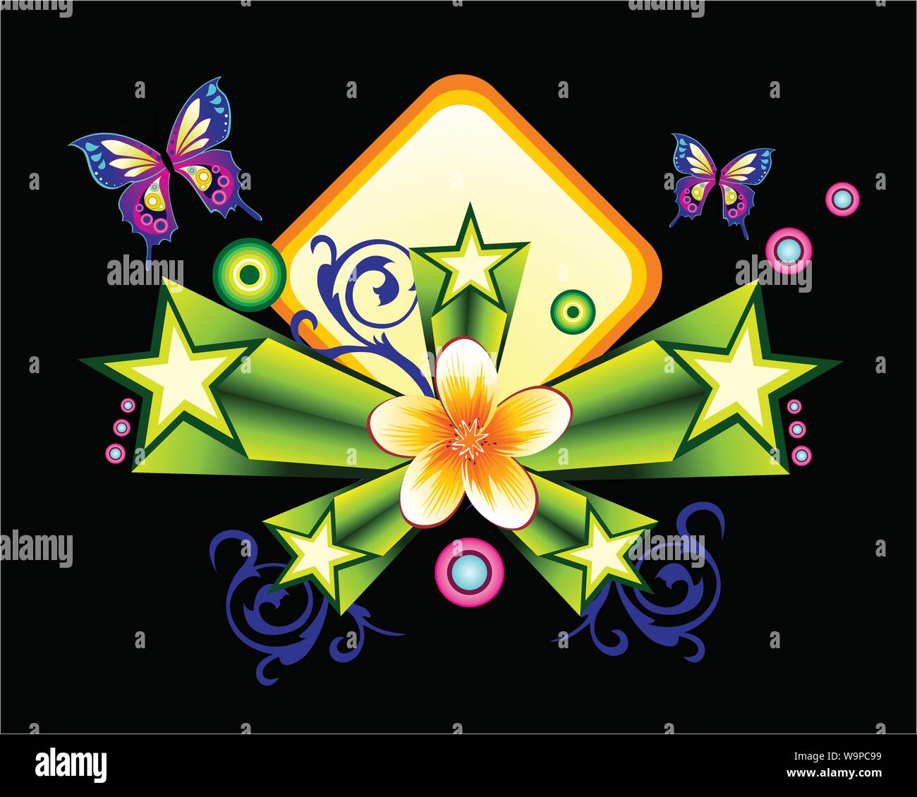 vector floral ornament background Stock Vector Image & Art - Alamy