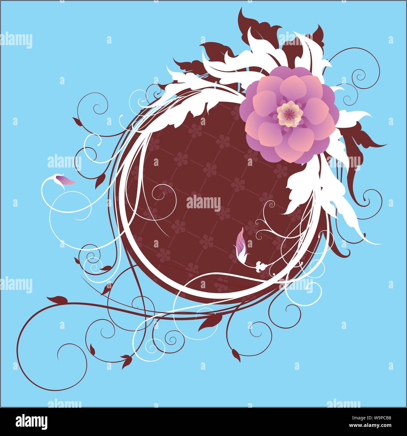 vector floral ornament background Stock Vector Image & Art Alamy