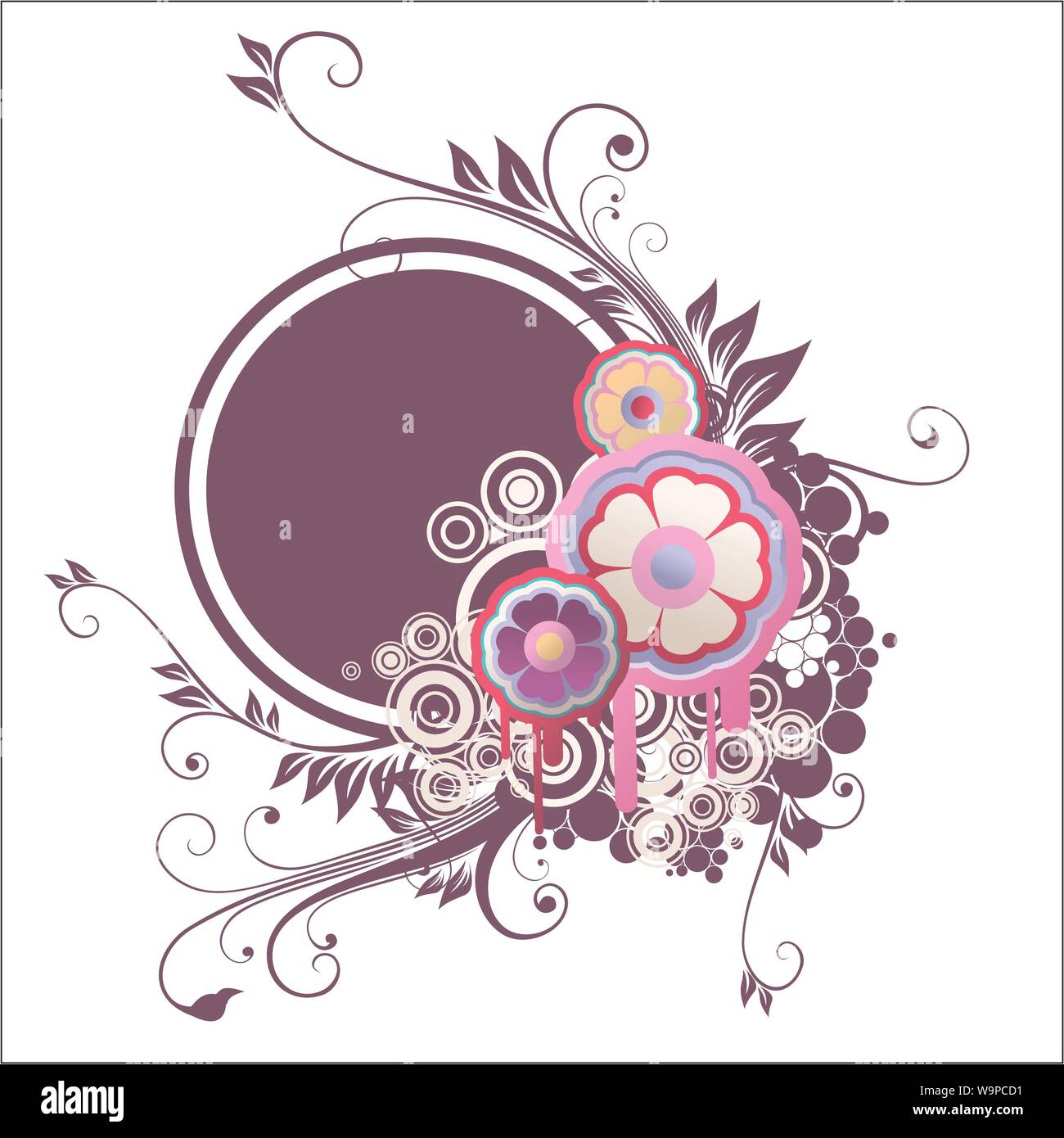 vector floral ornament background Stock Vector Image & Art Alamy
