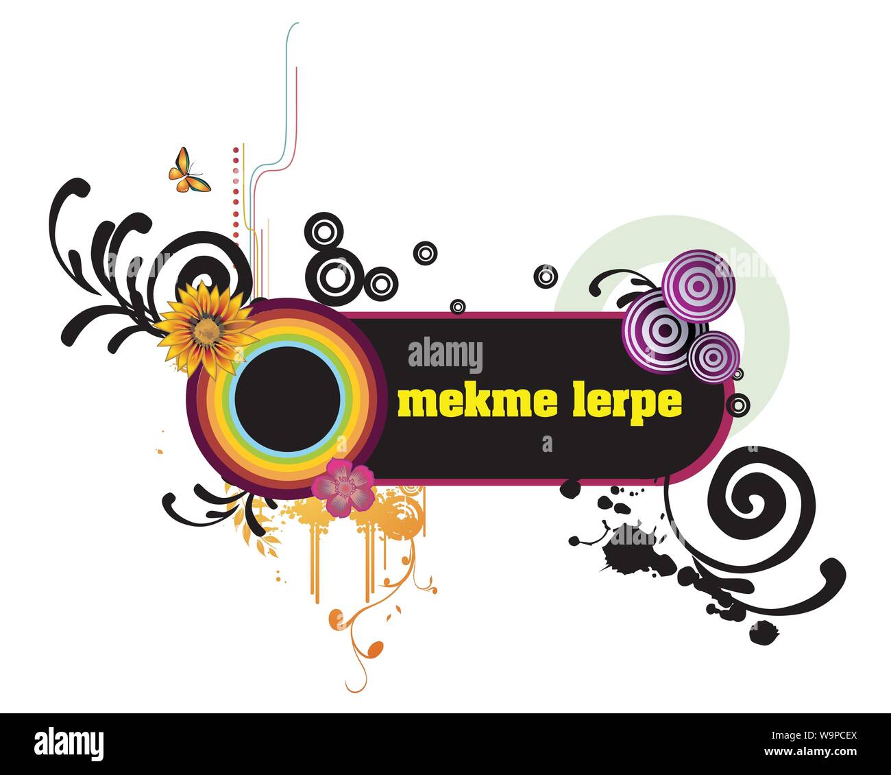 vector floral ornament background Stock Vector Image & Art Alamy