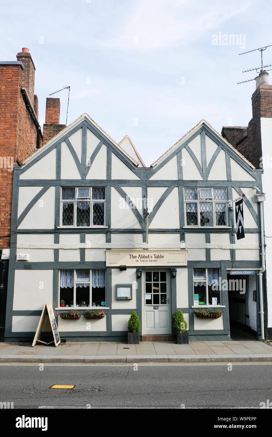 Period buildings in Tewkesbury High Street Stock Photo Alamy