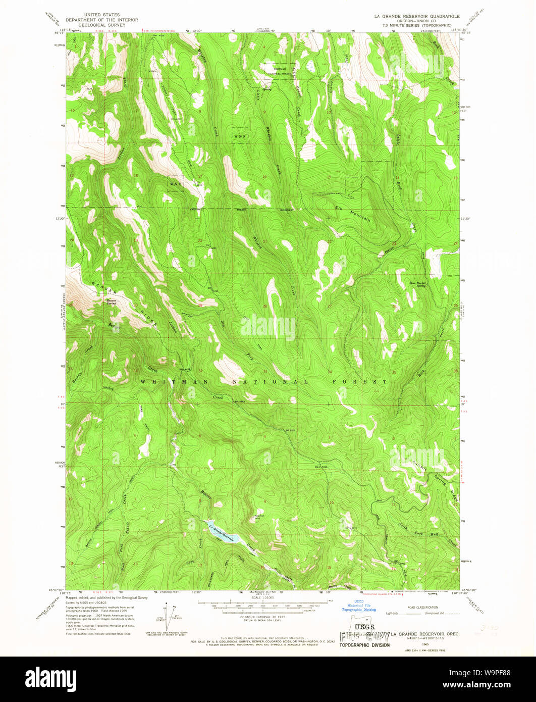 La grande oregon map hires stock photography and images Alamy