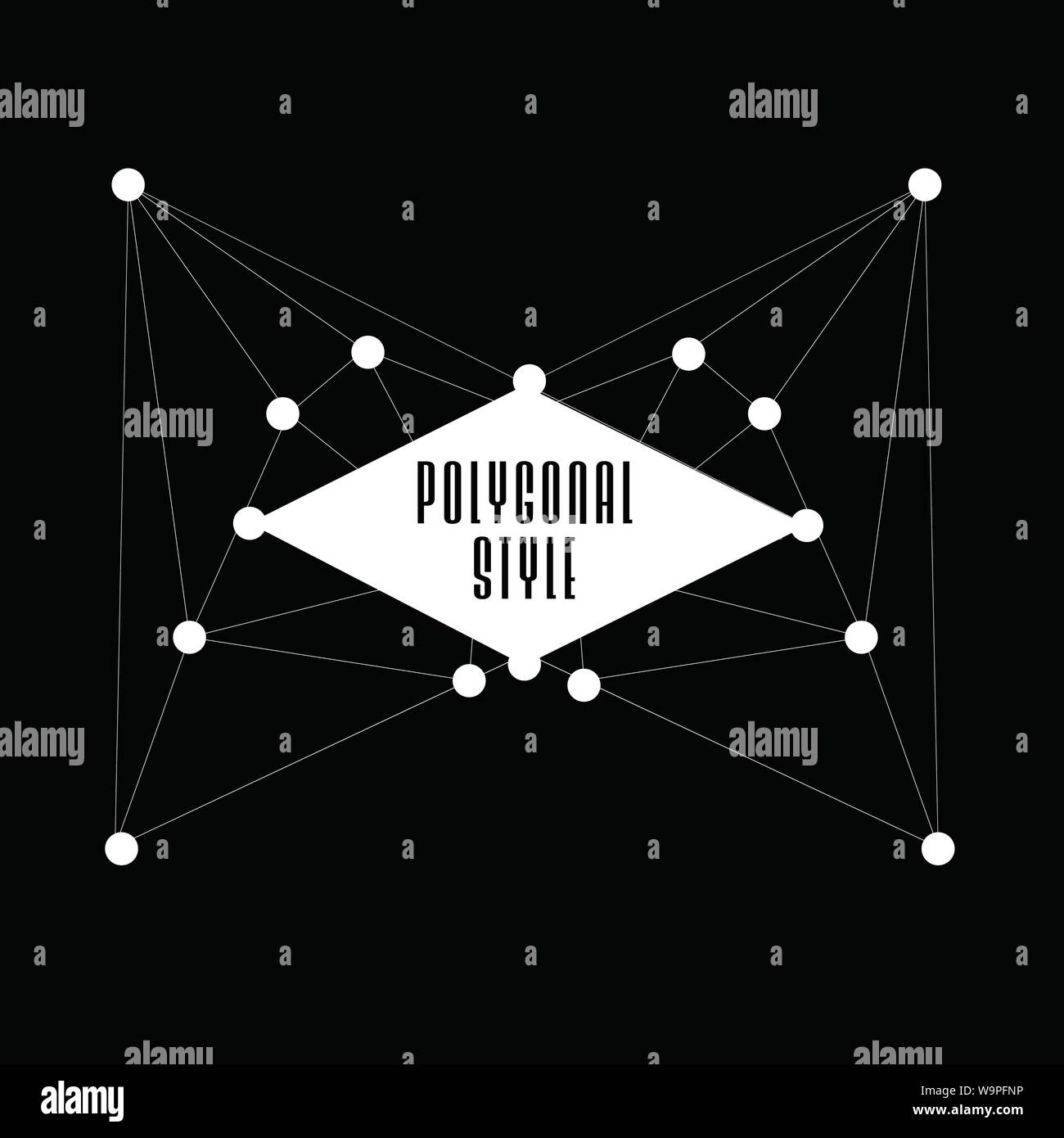 Abstract blue futuristic background information Black and White Stock ...