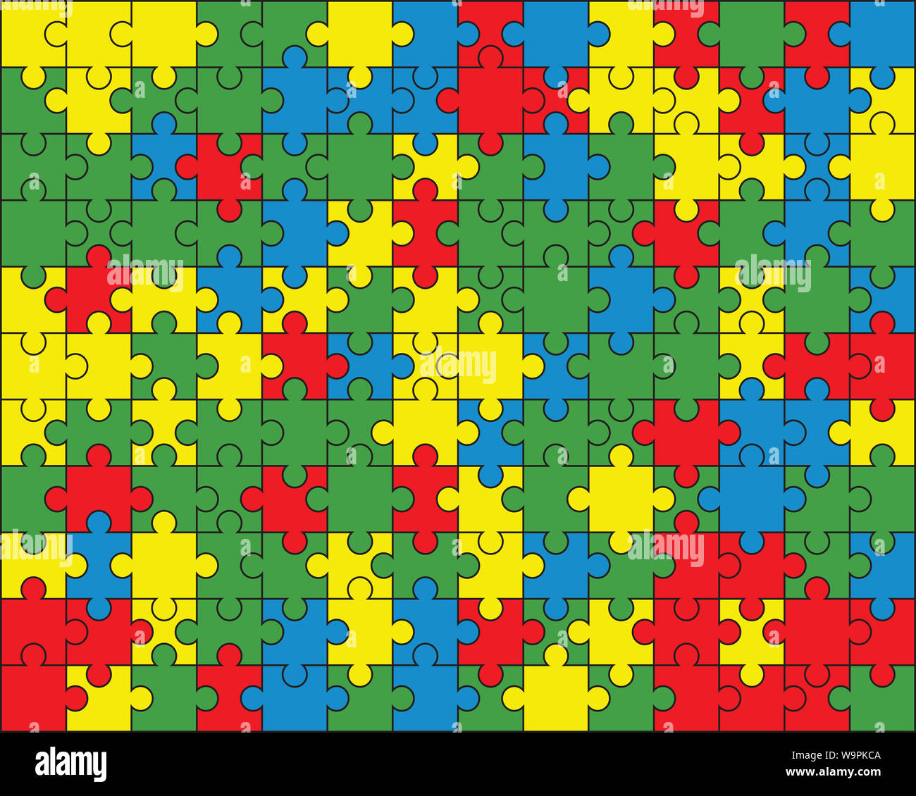 Cartoon illustration jigsaw puzzle clip hires stock photography and