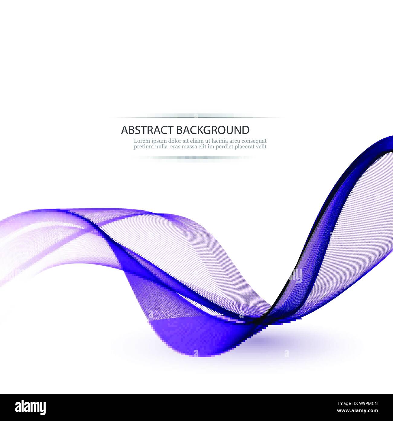 Abstract blue wave background Blue wave business template Stock Vector ...