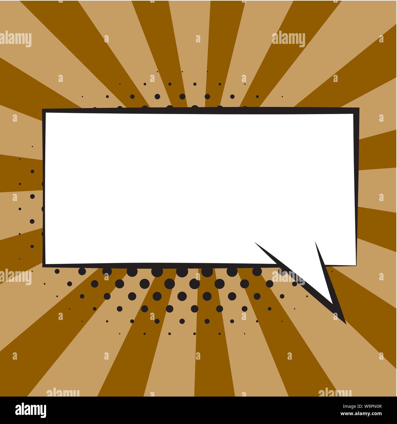 Comic speech bubbles on colorful background and halftone shadows Stock ...