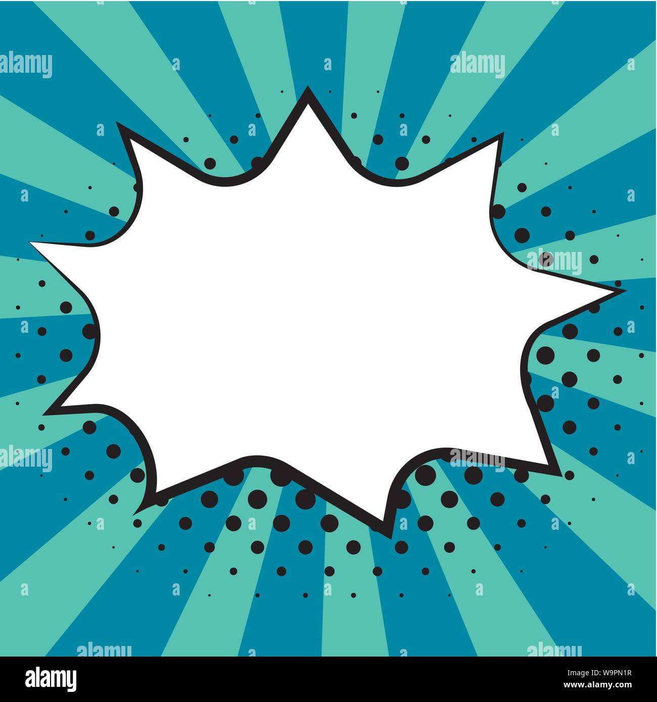 Comic speech bubbles on colorful background and halftone shadows Stock ...