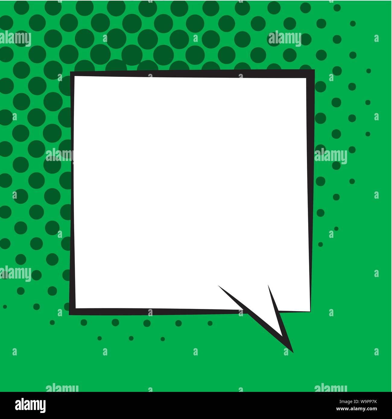Comic speech bubbles on colorful background and halftone shadows Stock ...