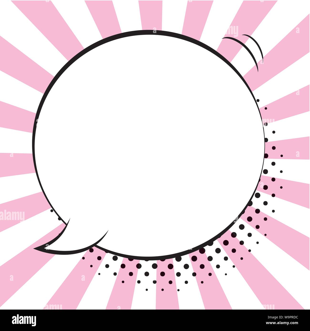 Comic speech bubbles on colorful background and halftone shadows Stock ...