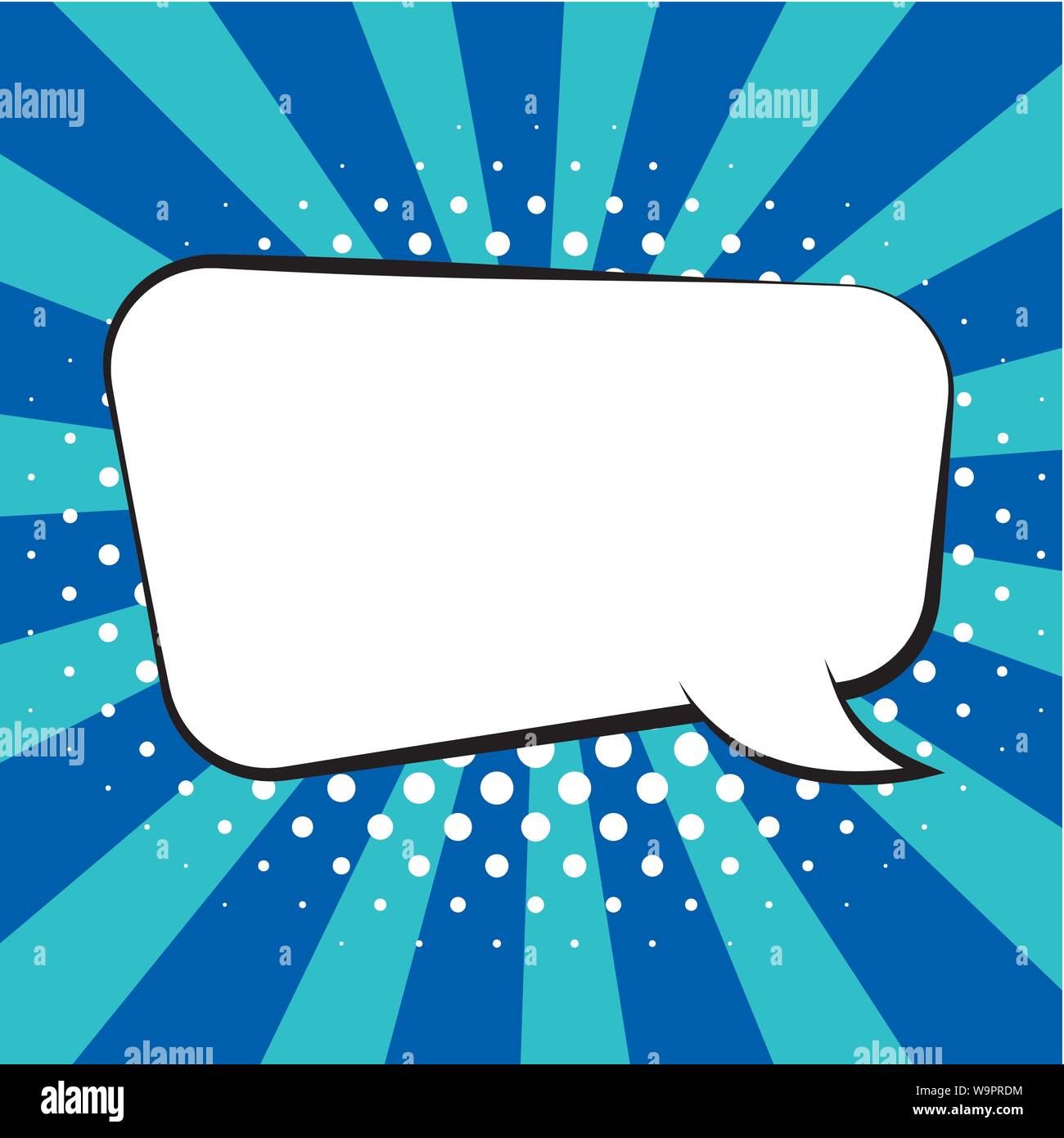 Comic speech bubbles on colorful background and halftone shadows Stock ...