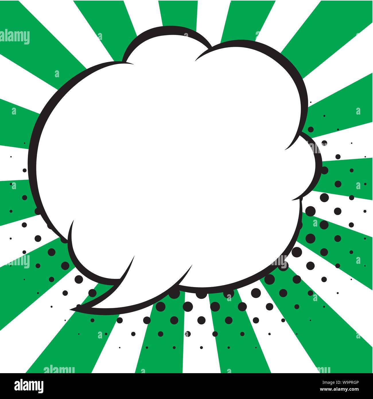 Comic speech bubbles on colorful background and halftone shadows Stock ...