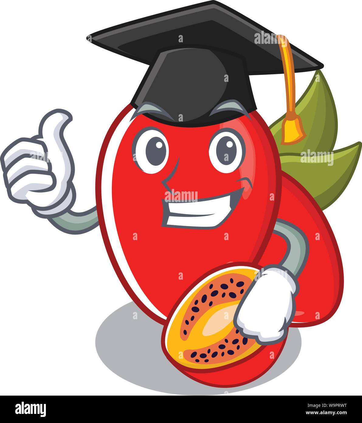 Graduation tamarillo betaceum grows in cartoon tree Stock Vector Image ...