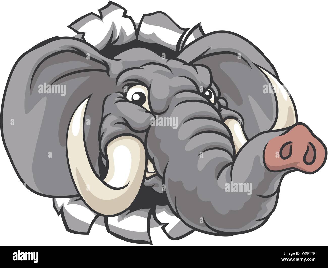 Angry elephant Cut Out Stock Images & Pictures - Alamy