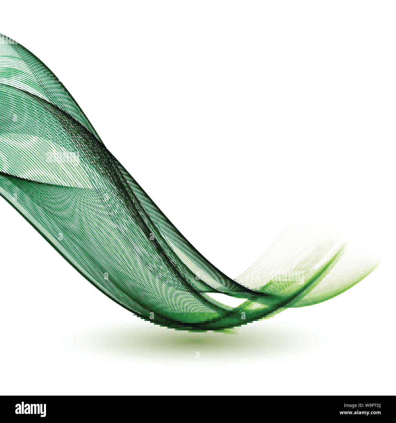Abstract green ecology waves and lines soft background Stock Vector ...