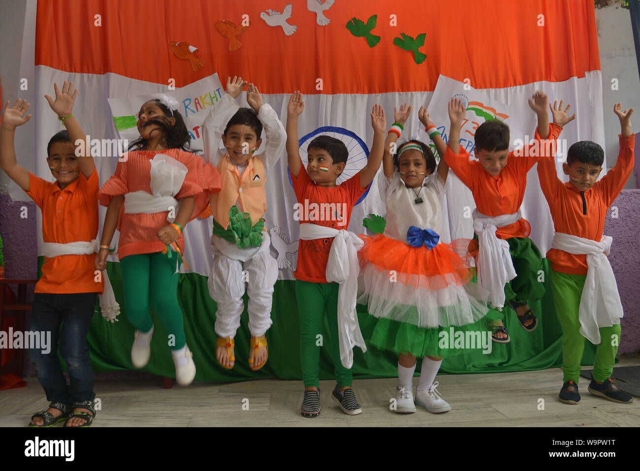 Ajmer India 14th Aug 2019 School Student During A Full Dress