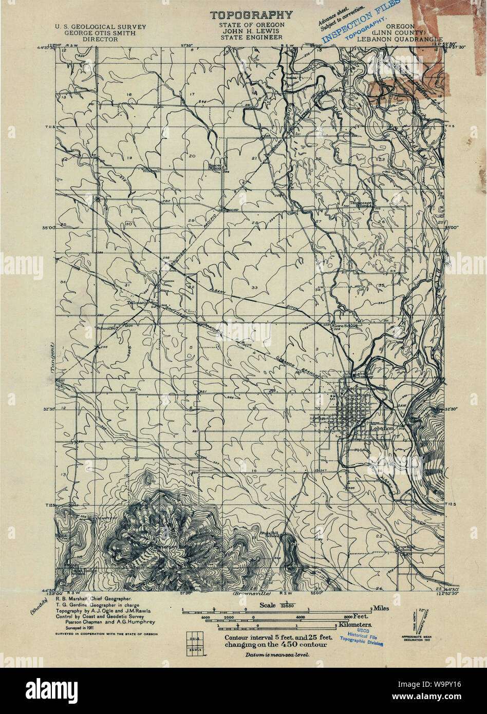 Map of lebanon oregon hires stock photography and images Alamy