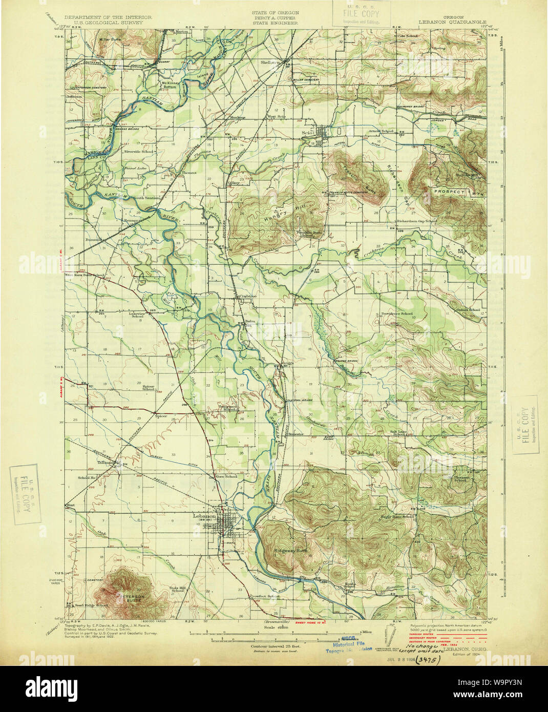 Map of lebanon oregon hires stock photography and images Alamy