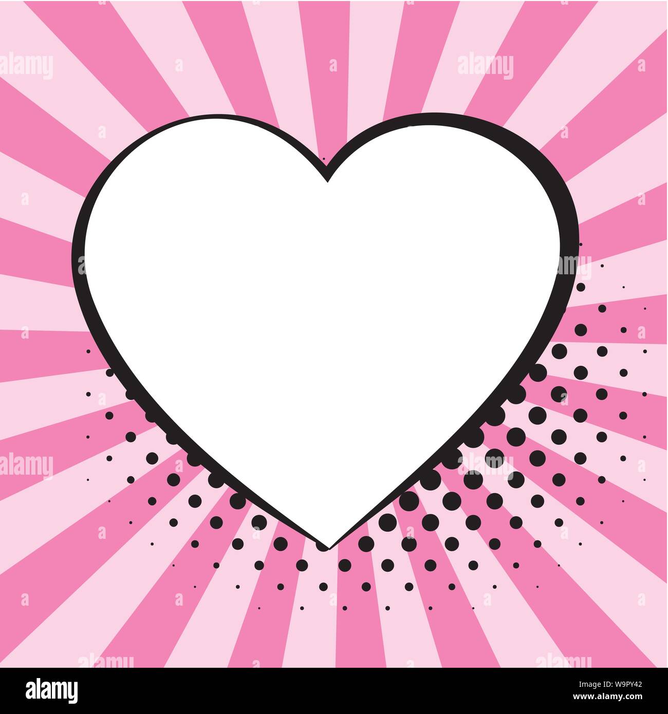 Comic speech bubbles on colorful background and halftone shadows Stock ...