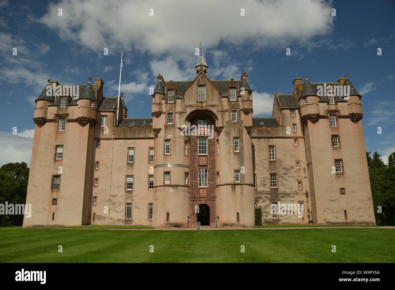 The principal elevation of Fyvie Castle, Aberdeenshire, Scotland, Great Britain Stock Photo